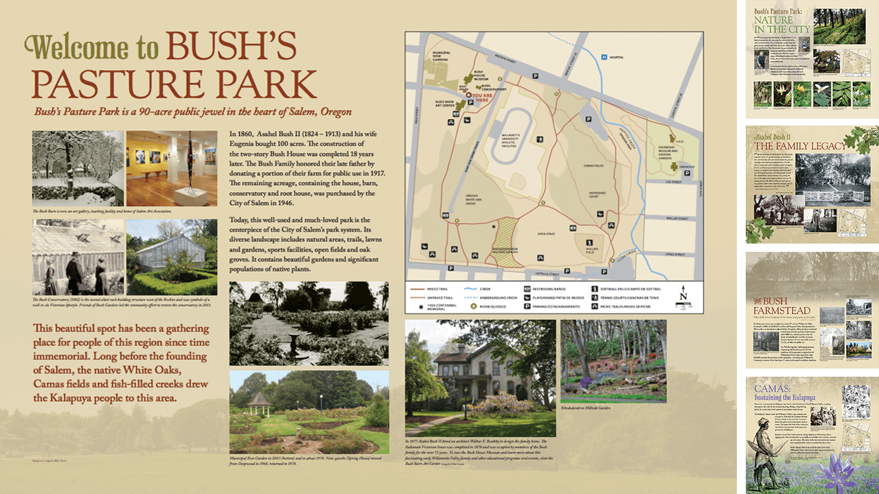 Brochure of Bush’s Pasture Park